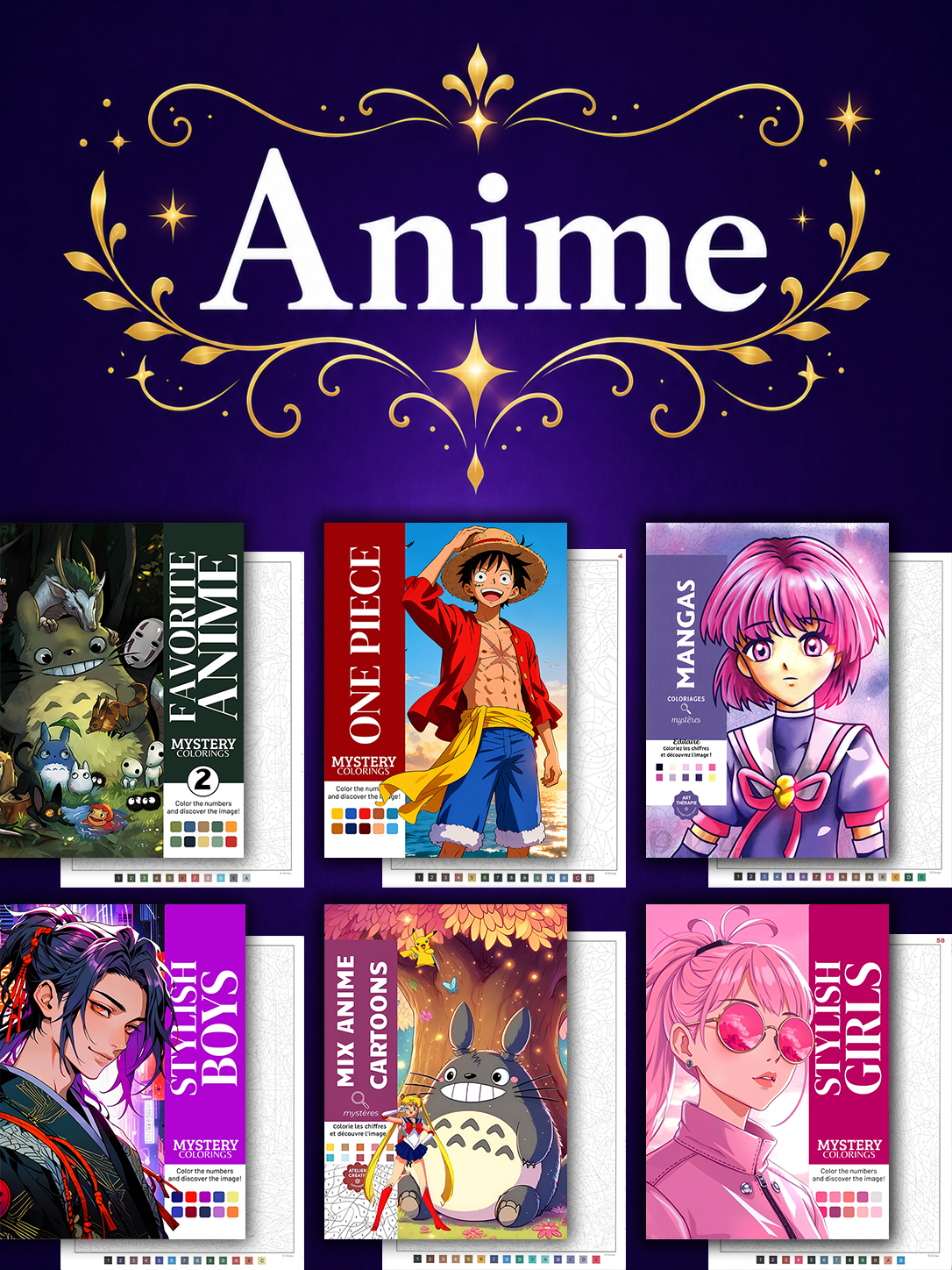 +220 Mystery Coloring Books