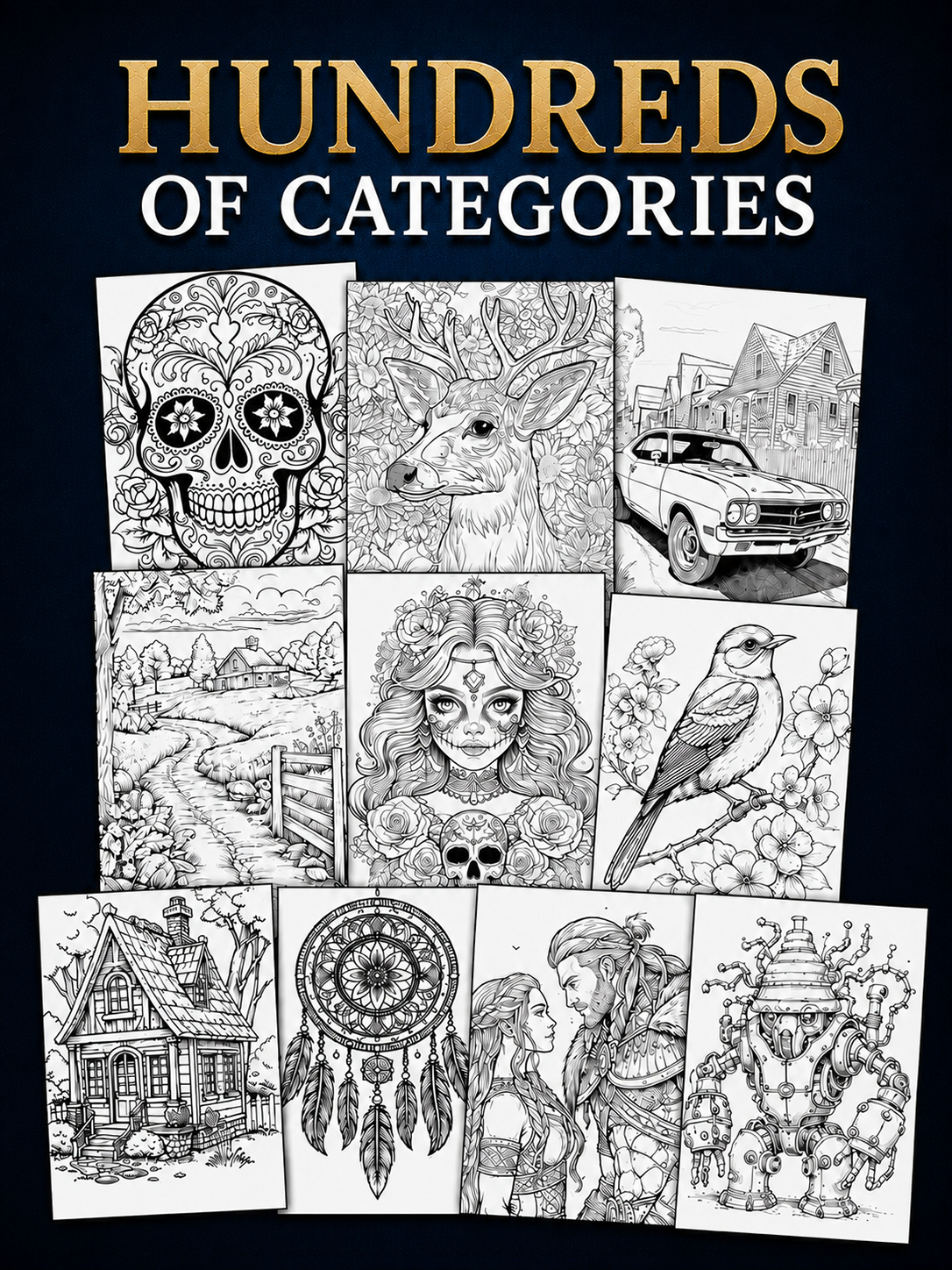 100,000+ Coloring Pages for Adults