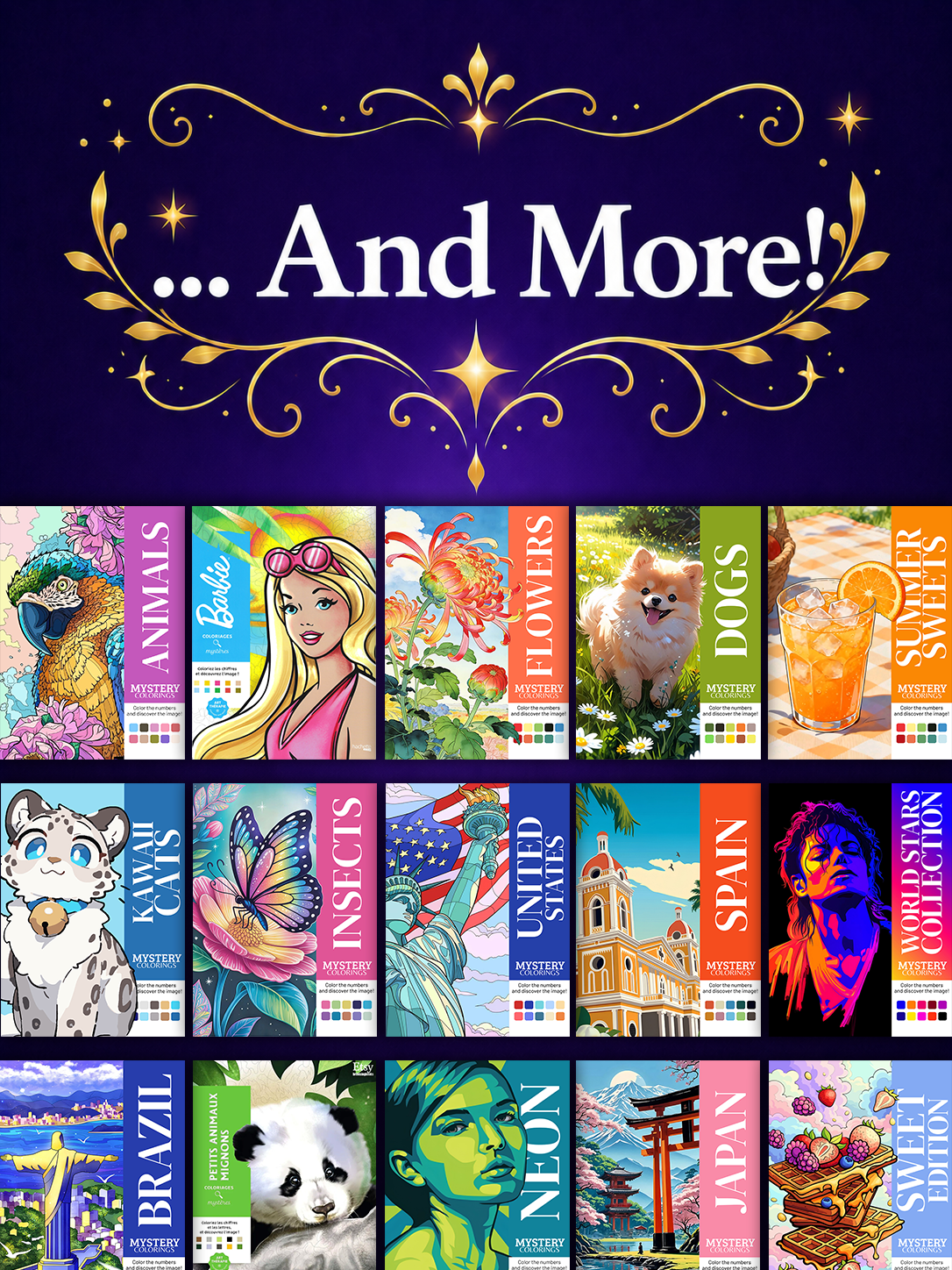 +220 Mystery Coloring Books